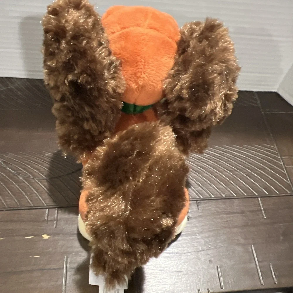 FIFI Puppy Cocker Spaniel Dog Plush Green Bow 6